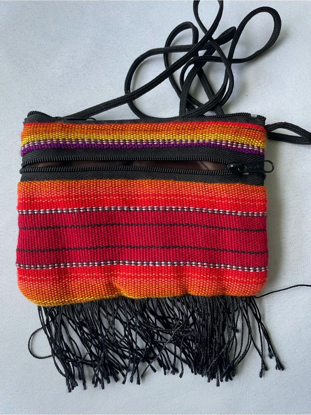 Isla Mujeres Multicolor Kids Crossbody Bag with Doll Appliqués